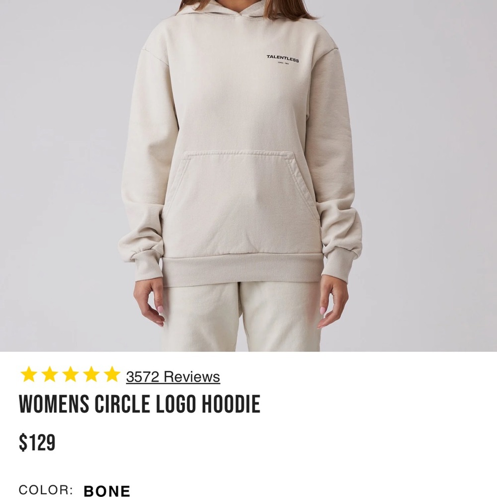 Talentless Women’s Bone Circle Logo Hoodie